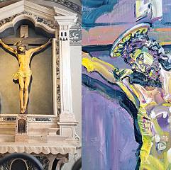 Tutto e' compiuto, il crocifisso di zuzon in mostra